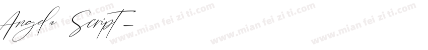 Angela Script字体转换